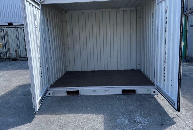 10F海上中古コンテナ ライトグレー塗装【天井のみランダム塗装色】5