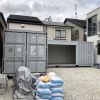 兵庫県宝塚市２０F新品コンテナシャッター取付加工2